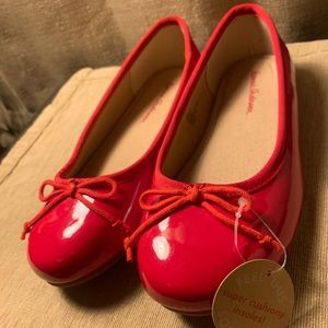 Hanna Andersson Red Bow Ballet Shoes - 1